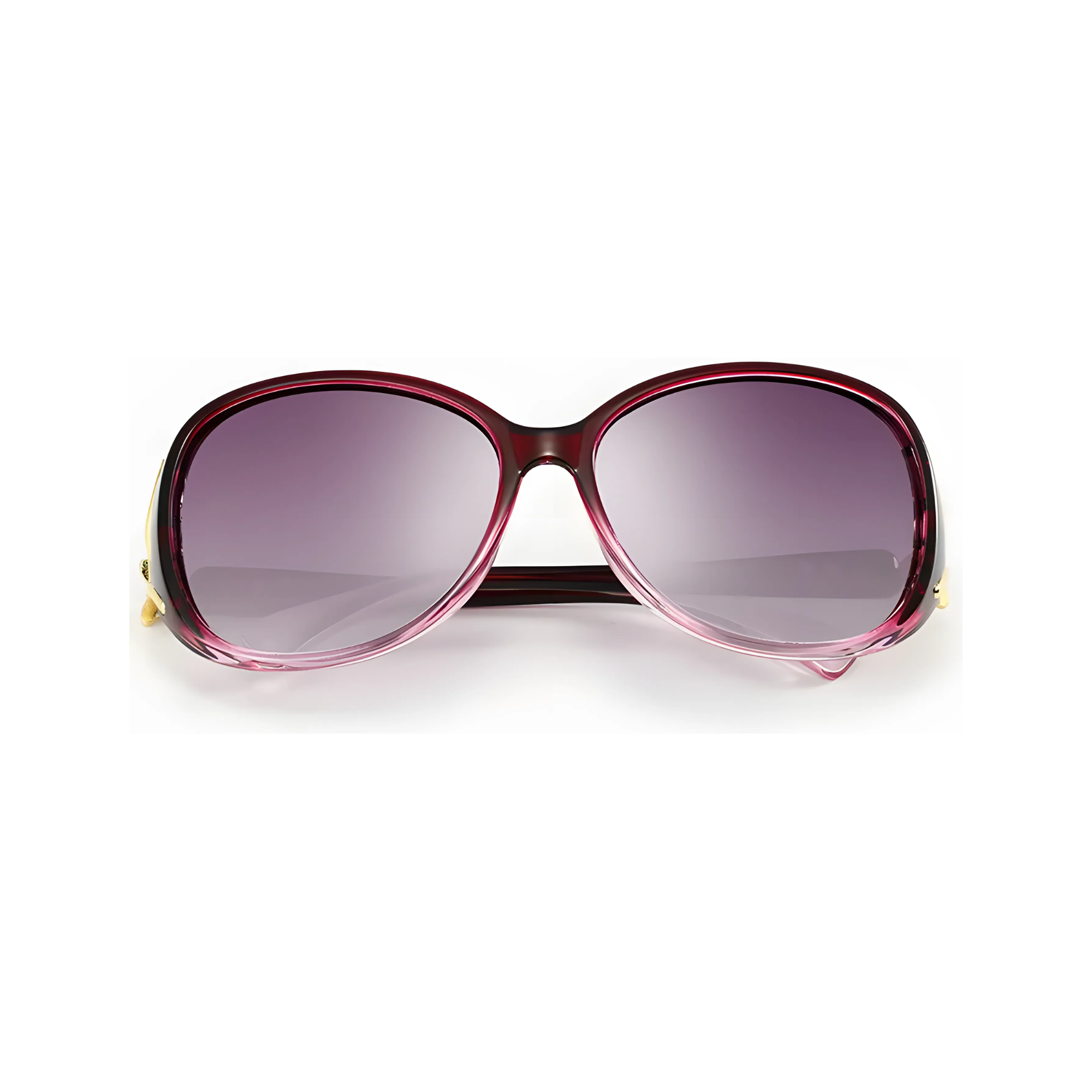 Royal Series Oval Fox Sunglasses For Women - Violet