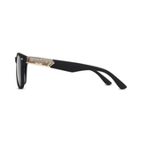 Klassic Series UV Protected Wayfarer Sunglasses - Matte Black Frame Green Lenses