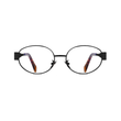 essntl Series Retro Oval Blue Light Blocking Computer Glasses - Unisex - Onyx Black