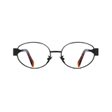 essntl Series Retro Oval Blue Light Blocking Computer Glasses - Unisex - Onyx Black