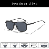 Monster Series Square Irregular Sunglasses For Men & Women - Midnight Black