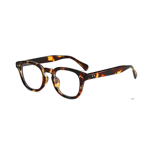Dotted Series Panto Blue Light Blocking Glasses for Men & Women - Demi
