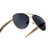 Aurelio Aviator Sunglasses - Gold Ash