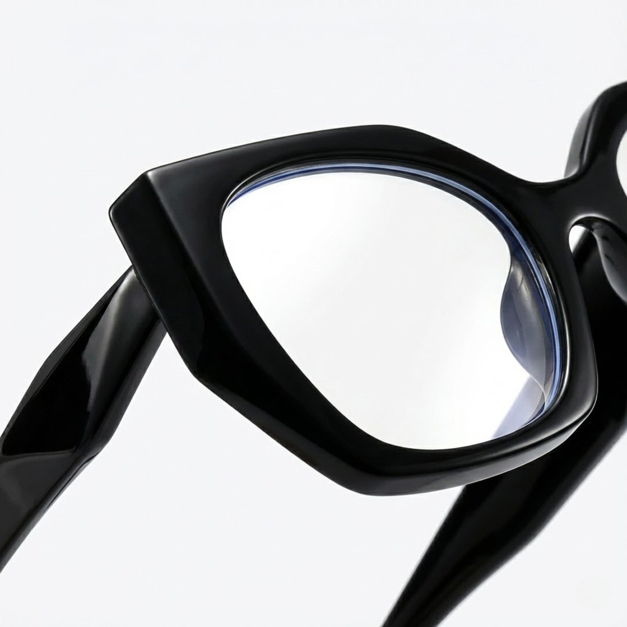Diva Cateye Oversized Computer Glasses - Noir