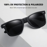 Klassic Series Polarized Wayfarer Sunglasses For Men & Women - (Grey & Yellow Lenses)