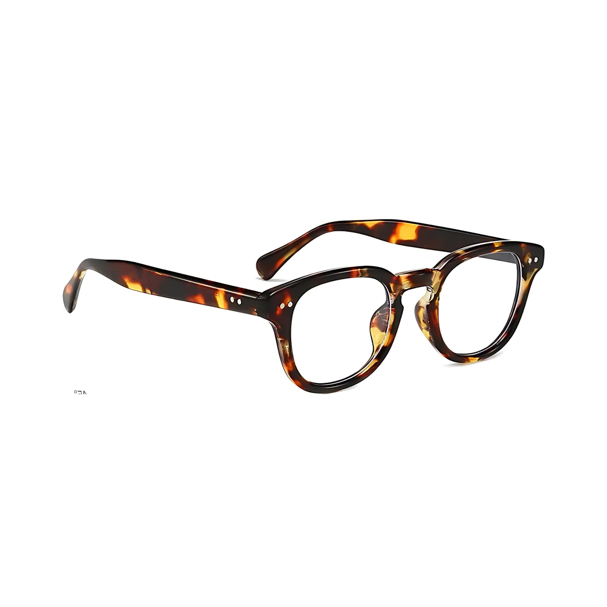 Dotted Series Panto Blue Light Blocking Glasses for Men & Women - Demi