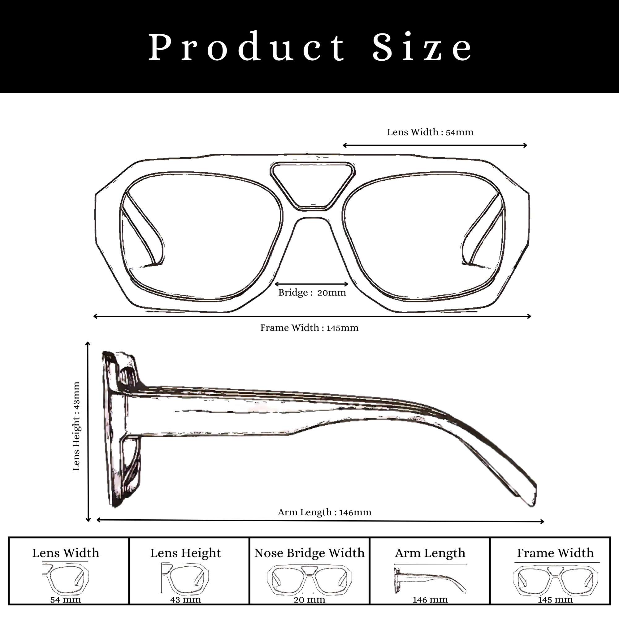 Rebel Retro Vintage 70s Hexagonal Aviator Double Bridge Sunglasses - Black Frame Green Lenses