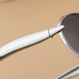 Aurelia Oval Unisex Sunglasses - Golden Ash