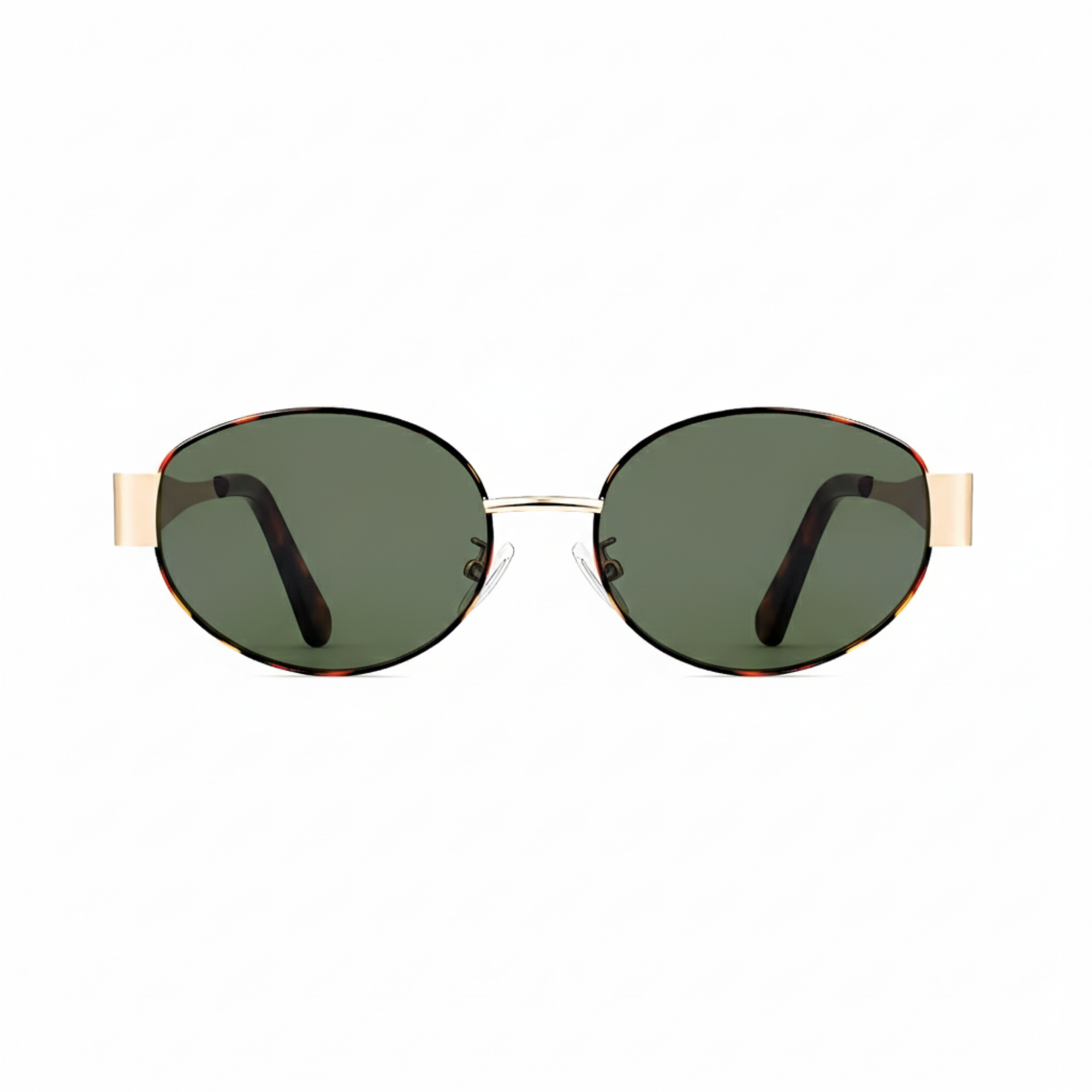 essntl Series Retro Oval 90s Sunglasses For Men & Women Wild Edit - Wild Fern