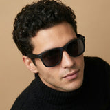 Klassic Series Polarized Wayfarer Sunglasses - Matte Black