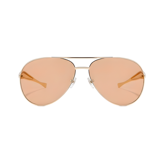 Aurelio Aviator Sunglasses - Gold Amber