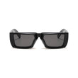Futuristic Series Street Wear Y2K Rectangle Sunglasses - Onyx Black