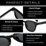 Dotted Series Panto Vintage Sunglasses for Men & Women - Demi Green