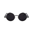 DISC Series Round Steampunk Sunglasses - Black