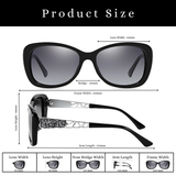 essntl series Butterfly Sparkling Crystal Sunglasses For Women - Ultra Black