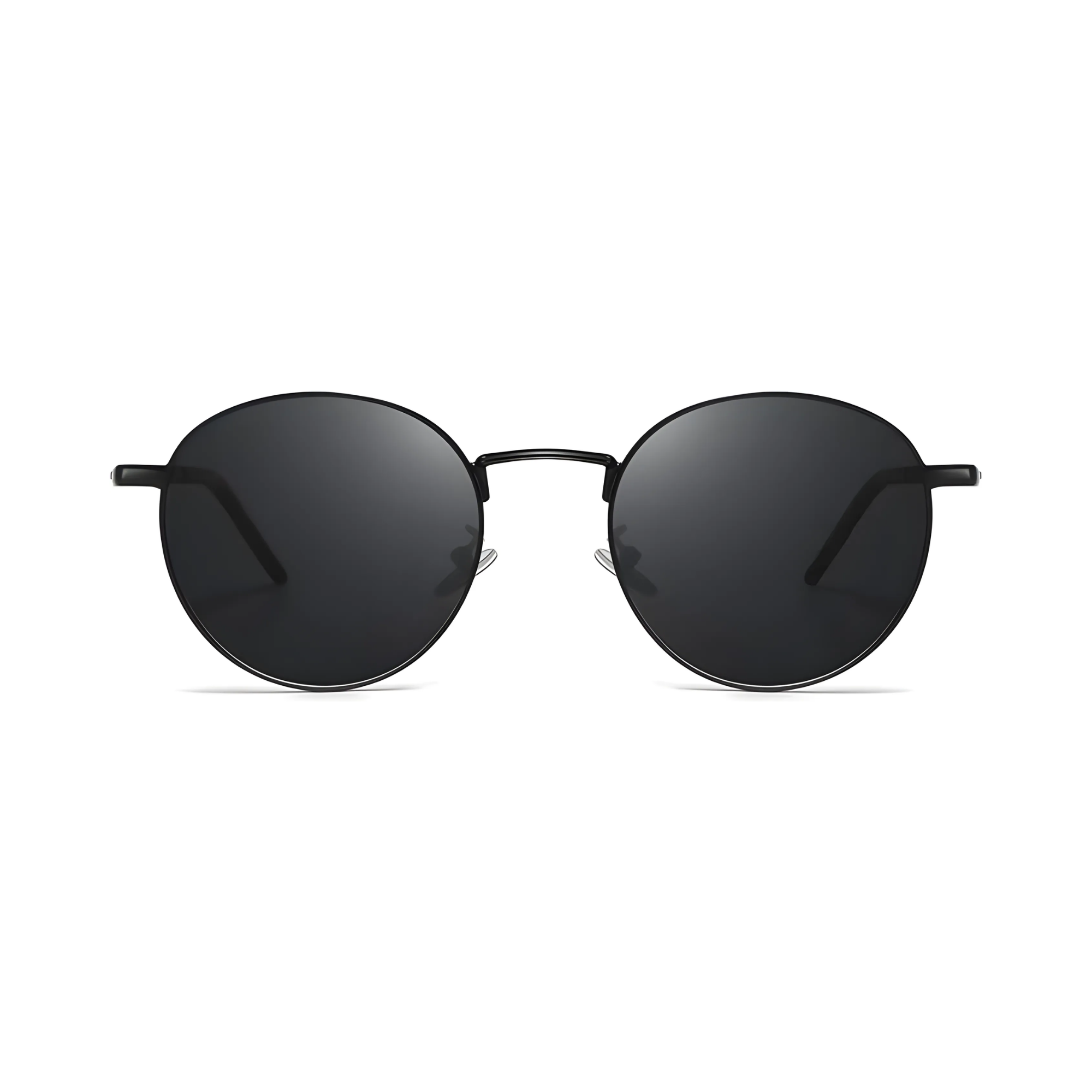 essntl series Vintage Round Sunglasses For Men & Women Black