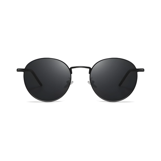 essntl series Vintage Round Sunglasses For Men & Women Black