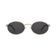 essntl Series Retro Oval Sunglasses For Men & Women - Golden Ash