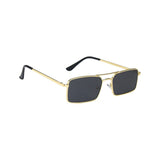 SLEEK Series Rectangular Sunglasses - Gold Black