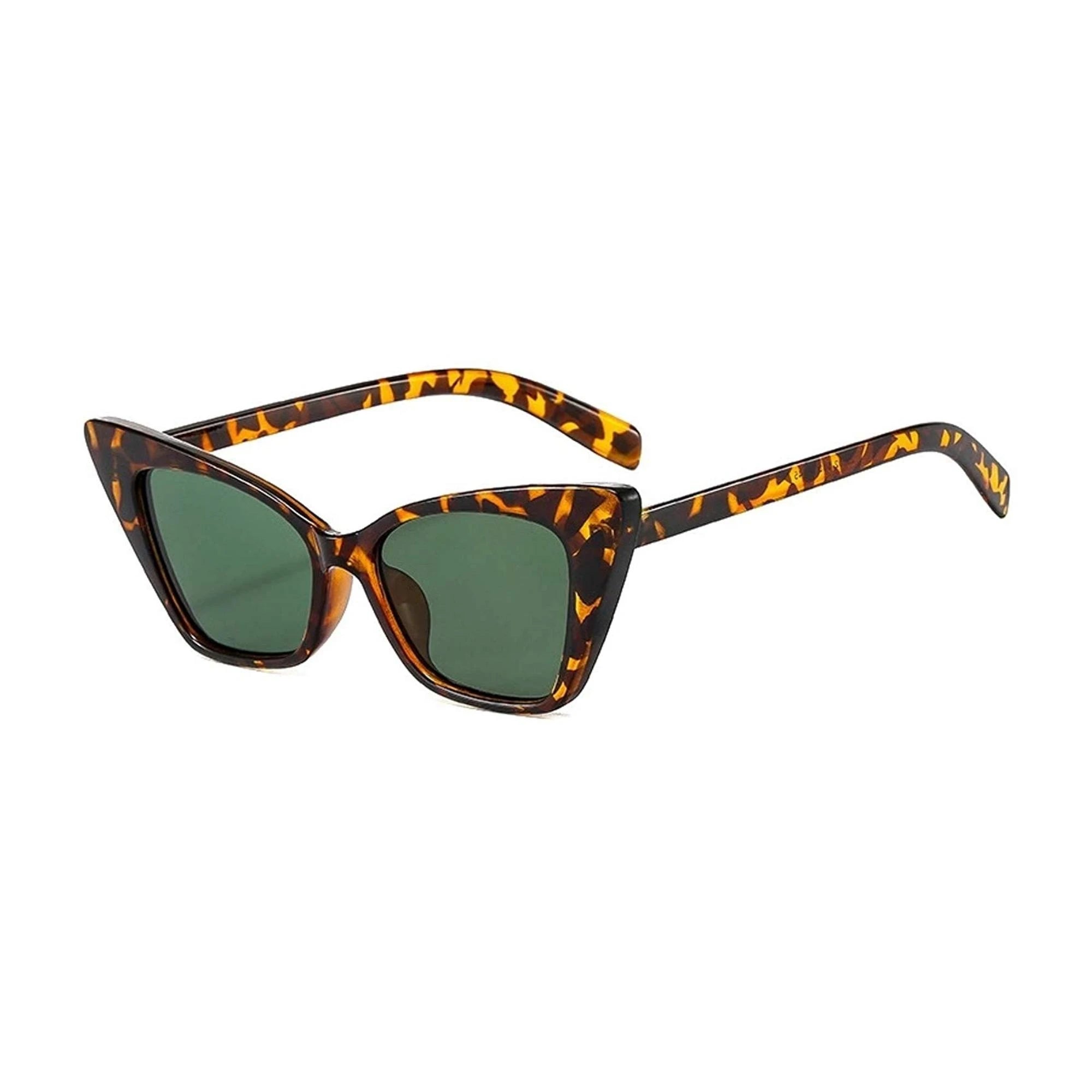 Fame Series Cateye Sunglasses For Women - Leopard Print