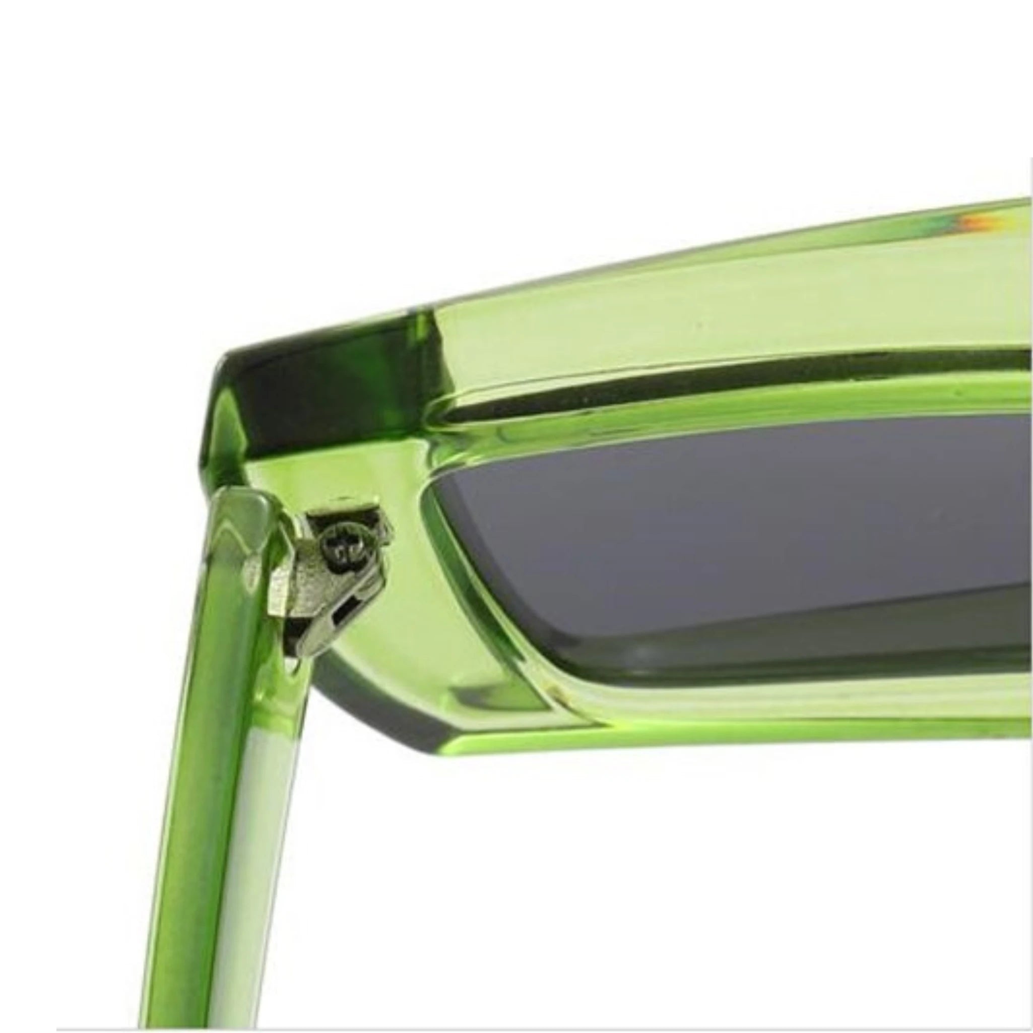 Futuristic Series Street Wear Y2K Rectangle Sunglasses - Neon Green