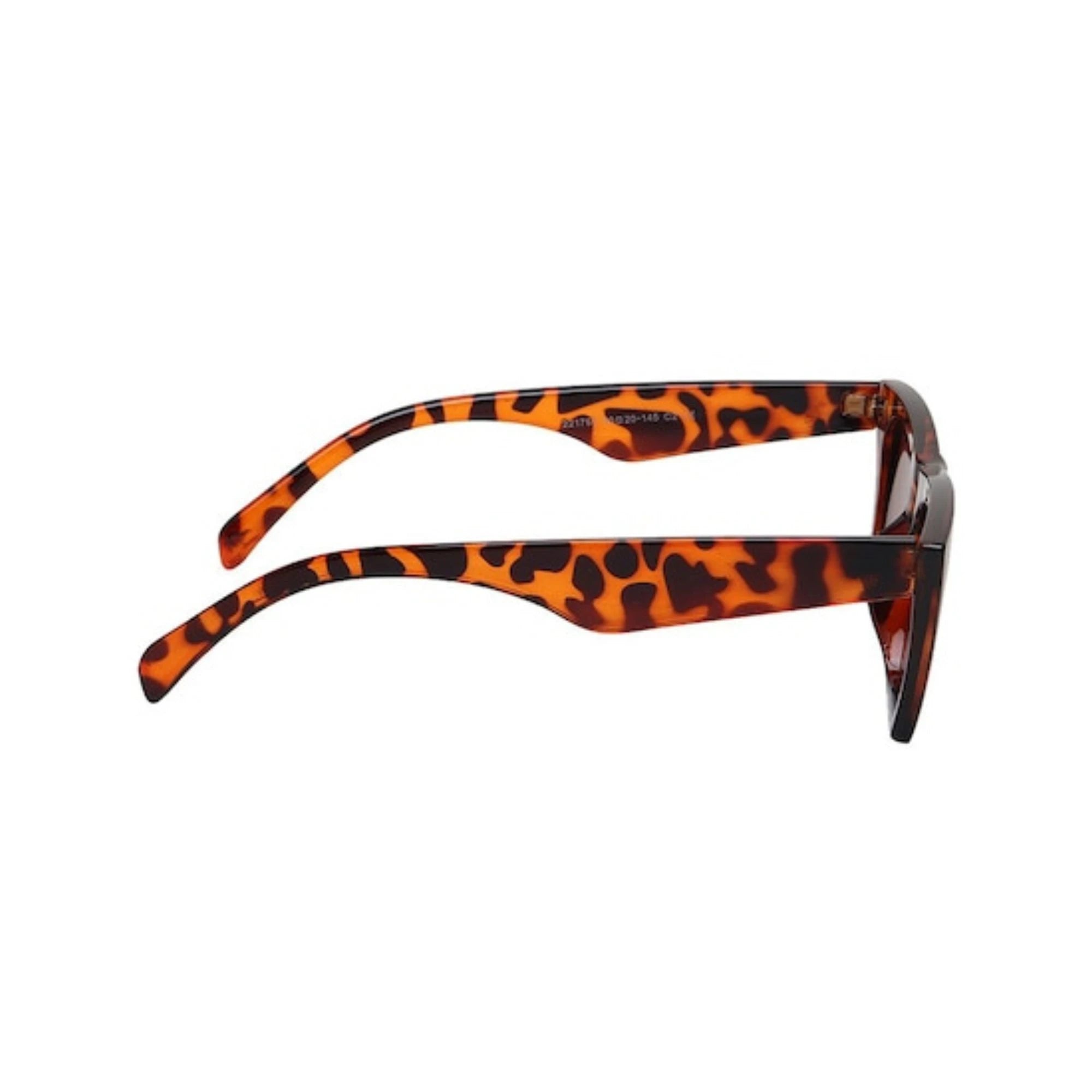 Flat Top Cateye Sunglasses For Women - Leopard Print