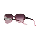 Royal Series Oval Oversized Sunglasses For Women - Purple