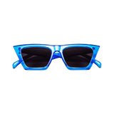 Flat Top Cateye Sunglasses For Women - Blue